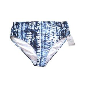 Time and Tru Plus 2X (20W-22W) Vertical Tie Dye Swim Bottom High Waist Leg